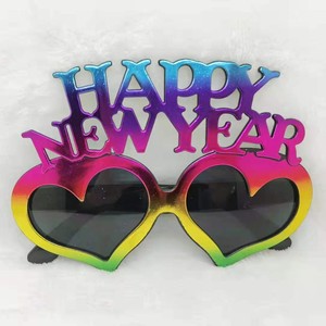 PAFU <span class=keywords><strong>capodanno</strong></span> Party Party bombour Photo Booth oggetti di scena Happy New Year Heart Eyeglasses Sunglasses - Product Image 3