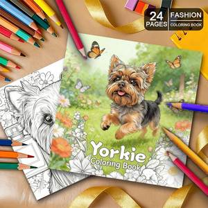 Libro para Colorear Personalizado al por Mayor de Yorkie para Adultos y Niños, Cuaderno con Páginas Personalizadas para Material Escolar y de Oficina - Product Image 3