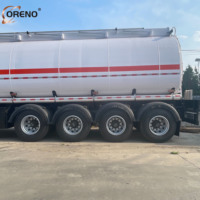 Semi-remorque citerne diesel en acier au carbone standard à 3 essieux, 40 000 litres, pour le transport de carburant vers les ports d'Asie du Sud-Est
