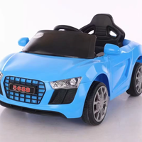 Voiture électrique pour enfants 6V avec siège en cuir, 4 roues, conduite confortable