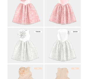 Vestido de encaje floral para niñas más pequeñas para ocasiones de banquete de alta gama. - Product Image 2