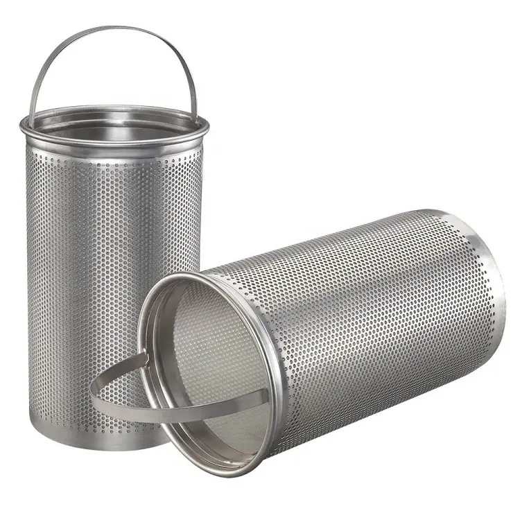 Substituição aço inoxidável filtro cesta para #4 sacos filtro habitação