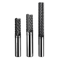 Fraise à maïs CNC en acier au tungstène 4-14 mm à 4 cannelures, revêtement DLC HRC94, OEM pour machines de gravure