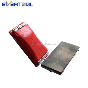 EVERTOOL Bloc de ponçage abrasif poli avec poignée, support de papier abrasif <span class=keywords><strong>pour</strong></span> <span class=keywords><strong>ponceuse</strong></span> manuelle murale, outil <span class=keywords><strong>pour</strong></span> le bois et les verres - Product Image 1