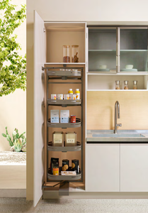 ריהוט מטבח לבן מודרני מארגן פלדה ארון פלדה מותאם אישית dahlia חדר אחסון מטבח זכוכית מטבח זכוכית - Product Image 5