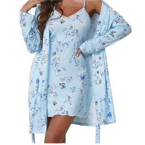 Female Sexy Printed V-neck <b>Camisole</b> Shorts Pajamas Comfortable Breathable Soft Summer Casual Elastic Waist Knitted Lace - Product Image 1