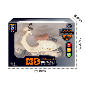 <span class=keywords><strong>La</strong></span> vendita calda di auto pressofusa 1/8 piccola in lega di pecora modello di motocicletta tira indietro il suono e <span class=keywords><strong>la</strong></span> musica leggera della moto - Product Image 5