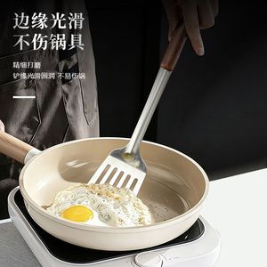 Stainless Steel Frying Spatula Thickened Slotted Flat For Stir Fry Pancake Fish Egg Cooking Multipurpose Kitchen Tool - Product Image 3