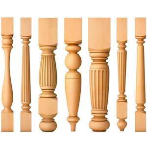 Chân bàn ăn hình nón chưa hoàn thiện bằng gỗ, chân tủ, chân bàn cà phê, chân ghế sofa, chân đồ gỗ, chân ghế, chân đôn, chân gỗ - Product Image 1