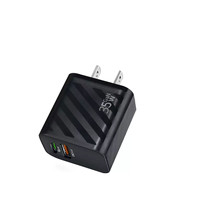Adaptateur secteur USB-C PD QC4.0 à double port GAN 35W, charge rapide originale pour téléphone portable et tablette