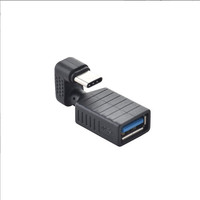 Schönes Design Abgewinkelter USB 3.0 A-Buchse auf Typ C-Stecker Adapter