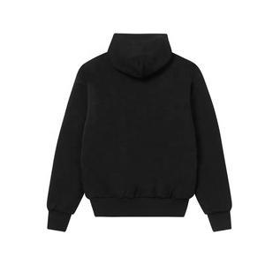 Sudadera con Capucha de Felpa Francesa de Primera Calidad con Logotipo Personalizado, Sudadera Informal de Doble Capa de 320 g/m², Sudadera Corta Extra Grande - Product Image 3