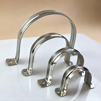 Colliers de serrage à double trou en acier galvanisé finition zinc de 32 mm en forme de U, marque RK, garantie de 3 ans