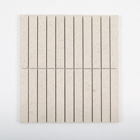 Centurymosaic Moleanos Beige Limestone Mosaic Tile Natural Stone Wall Floor Kitchen Backsplash Bathroom Shower Project Decor