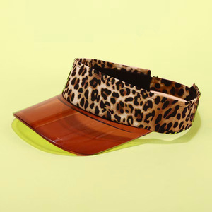 Cappello da Sole con Visiera Curva, Protezione UV, per Sport Estivi all'Aperto, da Donna, 100% Poliestere, Stile Coreano, Versatile, Fluorescente, Trasparente - Product Image 1