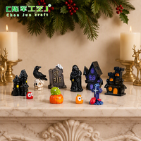 Offre Spéciale : Miniatures en Résine Créatives pour Halloween – Décorations DIY Sorcière, Fantôme, Citrouille – Petits Ornements
