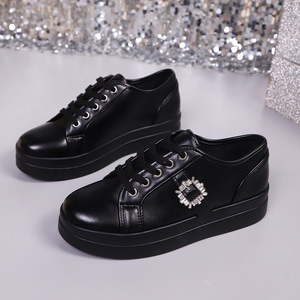 Colección de otoño 2025, <span class=keywords><strong>zapatillas</strong></span> informales para <span class=keywords><strong>mujer</strong></span> con cierre de cordones, zapatos para caminar de suela blanda, plantilla de malla, salida directa de fábrica - Product Image 1
