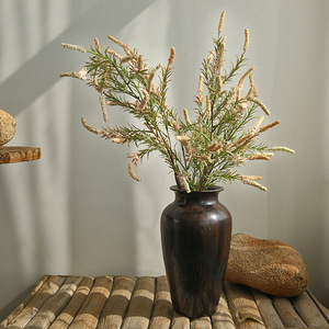 หญ้าหางจิ้งจอกประดิษฐ์ ยี่ห้อ Yihua Floral Art ขนาด 92 ซม. ดอกไม้ผ้าไหม สไตล์นอร์ดิกย้อนยุค ตกแต่งภายในบ้าน จัดวางในห้องนั่งเล่น - Product Image 4