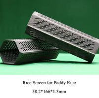 Tamis à riz en acier inoxydable 6N40, maille en manganèse, pièce de rechange durable pour machine à décortiquer, pièces détachées pour moulin
