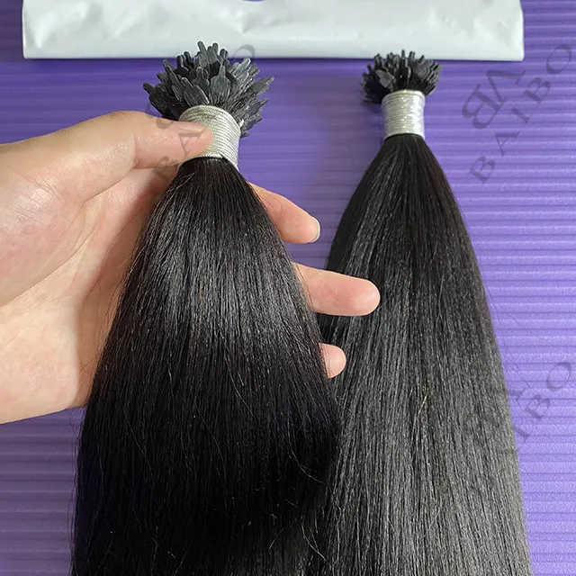 Hot Selling Cuticula Uitgelijnd Goedkope Groothandel Yaki Kinky Straight Remy Human Hair Y Tip Haarverlenging