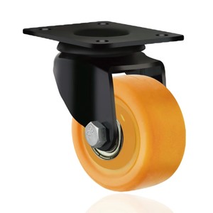 Roue de frein orange minuscule non marquante <span class=keywords><strong>Roulettes</strong></span> pivotantes à usage léger - Product Image 1