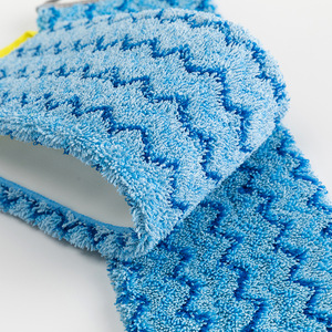 <b>Flat</b> <b>Mop</b> Replacement Head Microfibre Rectangular Hook And Loop Home Cleaning - Product Image 3