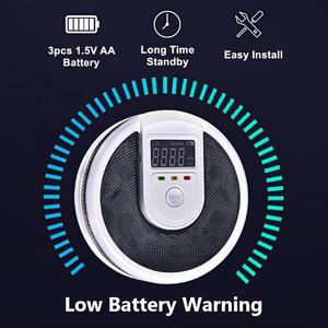 סוללת lcd מופעל שילוב עשן וחיבור אזעקות 2 ב אזעקת עשן משולבת וגלאי פחמן חד חמצני - Product Image 4