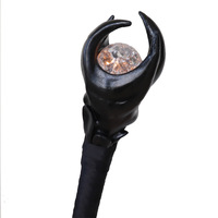 Prop Fournitures Baguette Sorcière Noire Reine Dormir Malédiction Sceptre Performance Sceptre Halloween Intérieur Extérieur Festival Fête