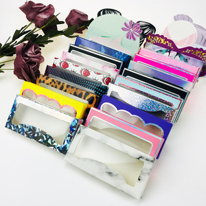 2022 Hot Acrylic Marble Drawer Candy Glasses Heart Make Your Own Empty Eyelash box