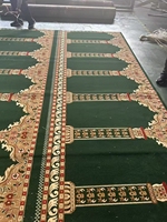 Tapis de prière grand format, moquette murale et tapis de prière pour mosquée, tapis personnalisé ignifuge en nylon pour mosquée