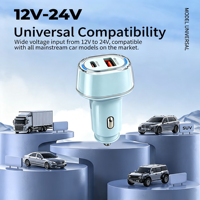 Cargador Rápido Universal para Auto de 55W OEM Tipo C 12V, Cargador para Auto de Carga Rápida de Tamaño Pequeño 25W USB C para Teléfono