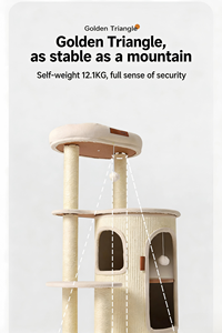 2026 Novità: Struttura per Arrampicata per Gatti per Casa e Piccoli Appartamenti, Design Salvaspazio, Struttura a Più Livelli con Fusto in <span class=keywords><strong>Sisal</strong></span> - Product Image 6