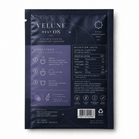 Sachet personnalisé imprimé en feuille d'argent avec encoche de déchirement pour l'emballage d'aliments pour animaux de compagnie et de mélanges de boissons au magnésium, qualité alimentaire