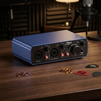Interface audio USB 2 entrées/2 sorties, alimentation fantôme 48V, TRACK 22PRO