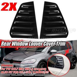 2pcs Car Rear Side <b>Window</b> Louver Rear <b>Vent</b> Quarter Covers Trim For VW For Volkswagen GOLF 6 GOLF 7 GOLF 7.5 MK7/7.5 GTI GTD R - Product Image 1