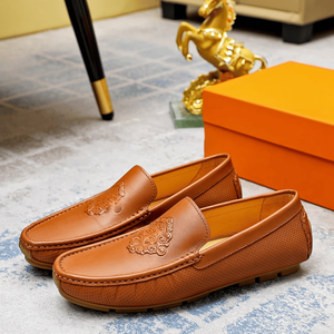 Zapatos Oxford con Parte Superior de Cuero Vacuno de Grano Completo, Entresuela de Goma/Látex Espumado, Suela de Goma y Forro de Tela para Todas las Temporadas - Product Image 1