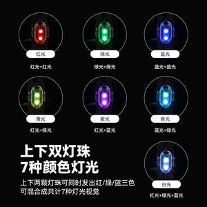 Luz Trasera LED Personalizada para Bicicleta, Mini, Recargable, IP4, 4 Modos, Luz de Seguridad de Plástico para Ciclismo - Product Image 1