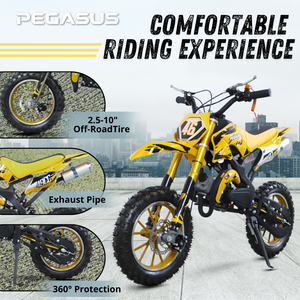Mini moto tout-terrain automatique 2 temps à prix avantageux pour enfants, 35 km/h, frein à disque - Vente chaude - Product Image 4