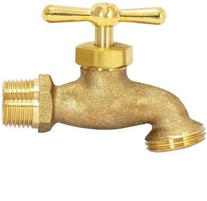 High Quality PN20 <b>Wall</b> <b>Mounted</b> Irrigation Steel Handle Pvc Coated Brass Tap BSP NPT Thread Nozzle Bibb <b>Hose</b> Tap - Product Image 2