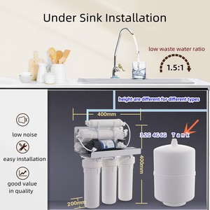 Depuratore d'Acqua a Osmosi Inversa <span class=keywords><strong>Domestico</strong></span> a 5 Stadi da 50 GPD/75 GPD per Installazione Sottolavello - Prezzo Conveniente - Product Image 6