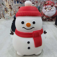 Nouveau jouet anti-stress transfrontalier Père Noël à presser, gadget de décompression à rebond lent, décoration mignonne, cadeau de fêtes