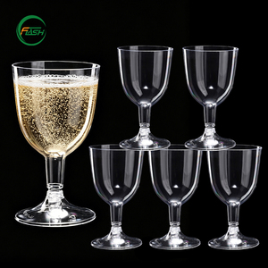 Copas de Vino de Plástico PS Resistentes Flash de 180 ml, Transparentes, para Bares, Clubes, Bodas, Fiestas y Servicios de Catering - Product Image 6