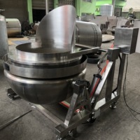 Huashang Custom Industrial draagbare roestvrijstalen kantelbare gejackete ketel met mixer voor de productie van jam en dranken