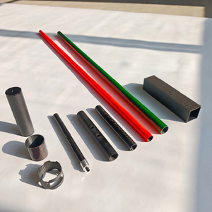 Fabricant de connecteurs de tubes en fibre de carbone de grand diamètre personnalisés, <span class=keywords><strong>tube</strong></span> carré en fibre de carbone incurvé 3K OEM ODM - Product Image 2