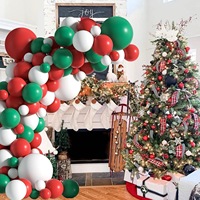 Kit de ballons de Noël transfrontalier très demandé, ensemble de ballons en aluminium motif bonhomme de neige de dessin animé, vente en gros