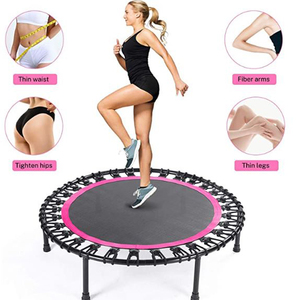 Mini <span class=keywords><strong>trampoline</strong></span> pliable pour la remise en forme, utilisation à domicile, exercice, saut, sport, matériau PP durable pour les enfants - Product Image 4