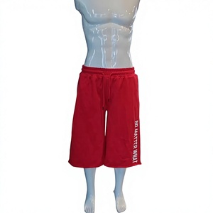 ATZ High-waisted, <strong>Three</strong>-<strong>quarter</strong>-<strong>length</strong> Pants with Drawstring, Loose Pure Cotton Rolled Hemmed <strong>Trouser</strong> Legs, <strong>Men's</strong> Sports Pants - Product Image 1