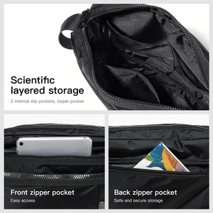 Sac messager pour homme <span class=keywords><strong>6L</strong></span>, sac à bandoulière léger en Oxford décontracté, nouveau sac à bandoulière pour homme 1809-02 - Product Image 4