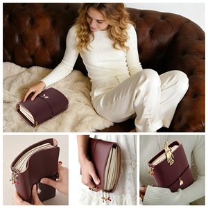 Taccuino in Pelle PU A5 Personalizzato con Logo, Elastico e Opzione Regalo con Stampa a Caldo, Diario da Viaggio Ricaricabile - Product Image 6