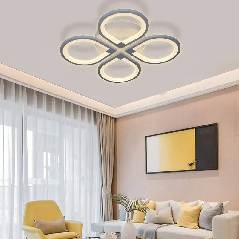 Modern Home Lamps Lighting For Decor RGB Bedroom Chandeliers Led Ceiling Light
